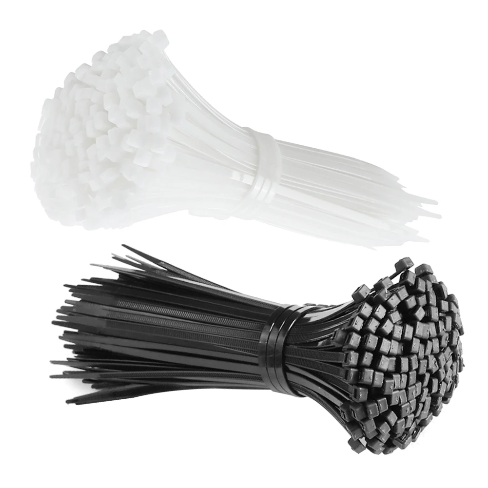 

Self-locking Strong Nylon Cable Ties 3*100/150/200mm Industrial Supply Fasteners Hardware Cable Zip Electrical Wire Wrap 300pcs