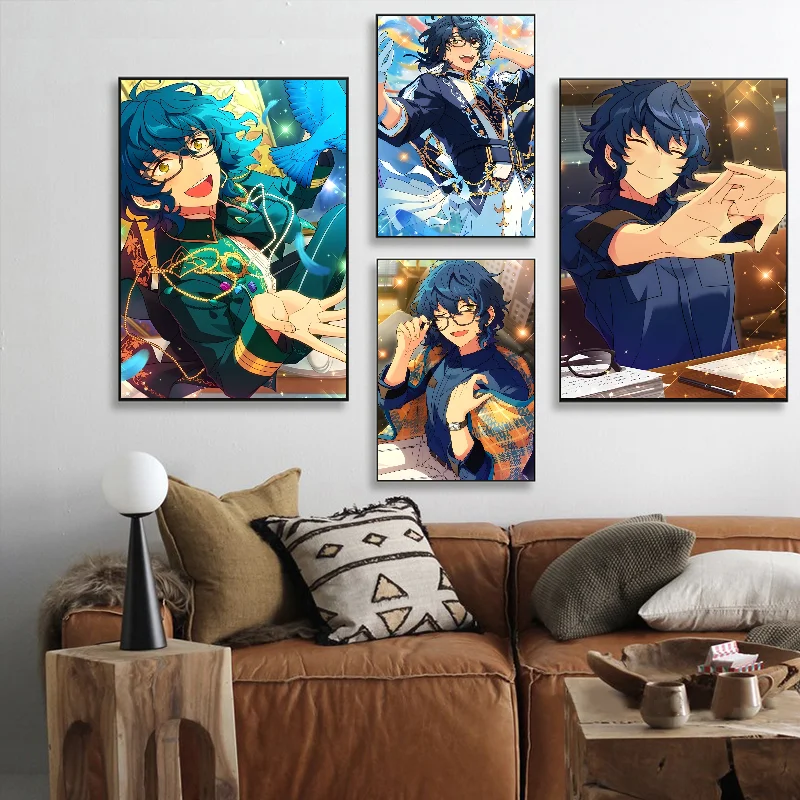 Game Anime Sumugi Aoba Poster Self-adhesive Art Waterproof Paper Sticker Coffee House Bar Room Wall Decor