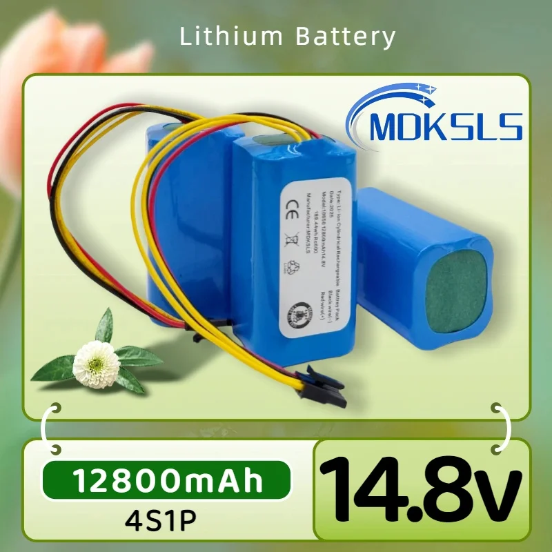 Фото Аккумулятор Li-Ion 18650 4S1P 14,4 В 12800 мАч для пылесосов Cecotec Conga 1290, 1390, 1490, 1590, Genio Deluxe 370, Gutrend Echo 520 №1