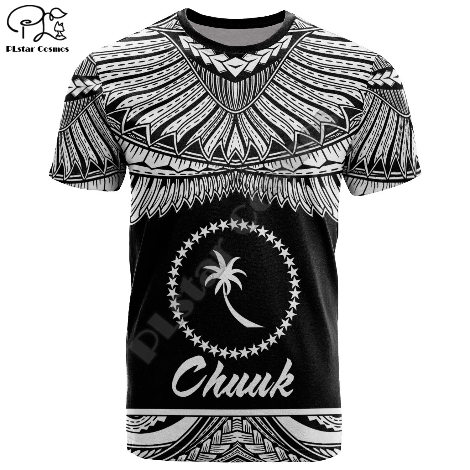 

PLstar Cosmos Summer Colorful T Shirt Men Ladies Funny Culture CHUUK Casual Short Sleeve O Neck TeeTopsA2