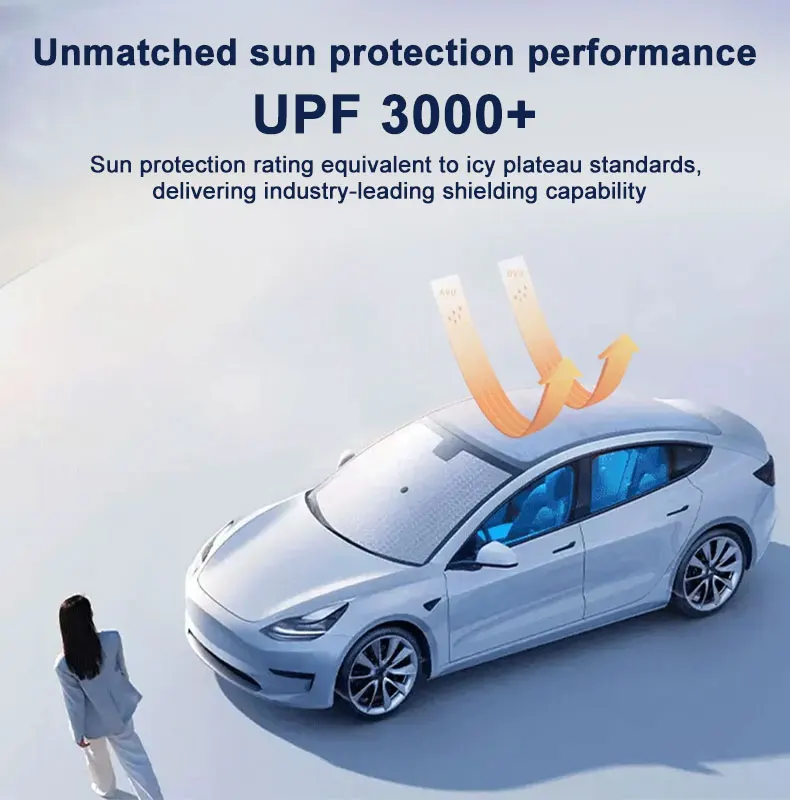 Фото Для Changan UNI-K Skylight 2020 2021 2022 2023 2024 2025: электростатический солнцезащитный экран с теплоизоляцией и защитой от ультрафиолета. №4