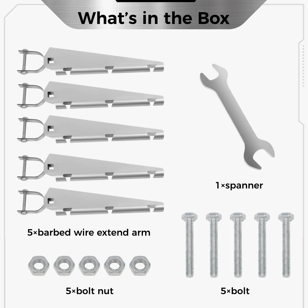 5 шт. удлинители для колючей проволоки 1-3/8 дюйма