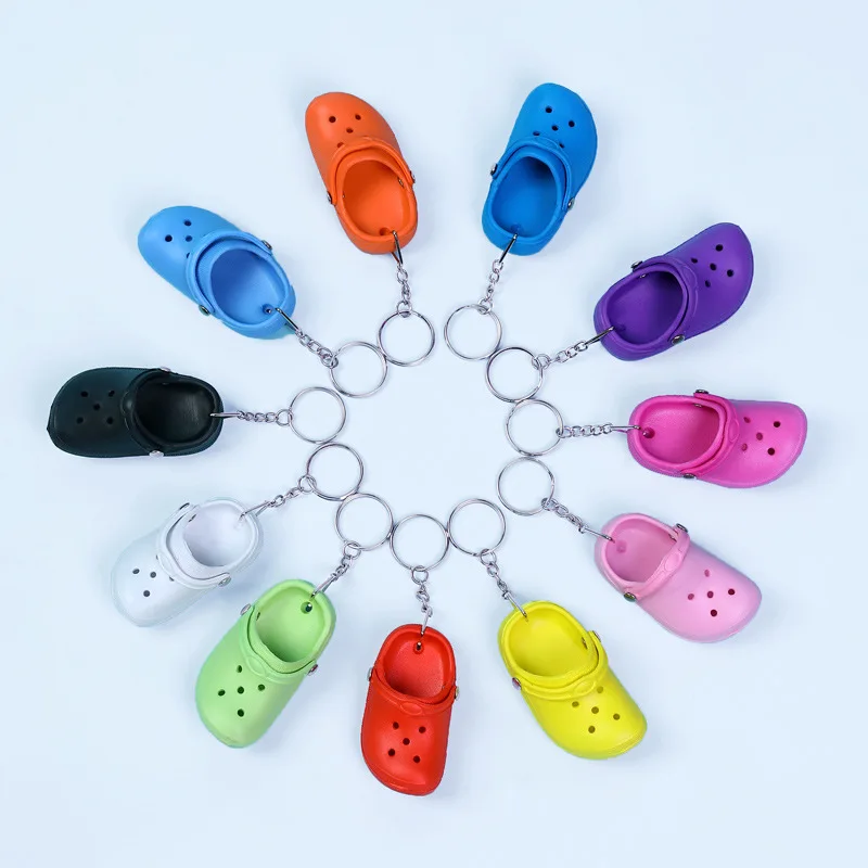 

Keychain Pendant Slipper Jewelry Mini Hole Shoes Small Shoes Buckle Backpack Pendant Ornament