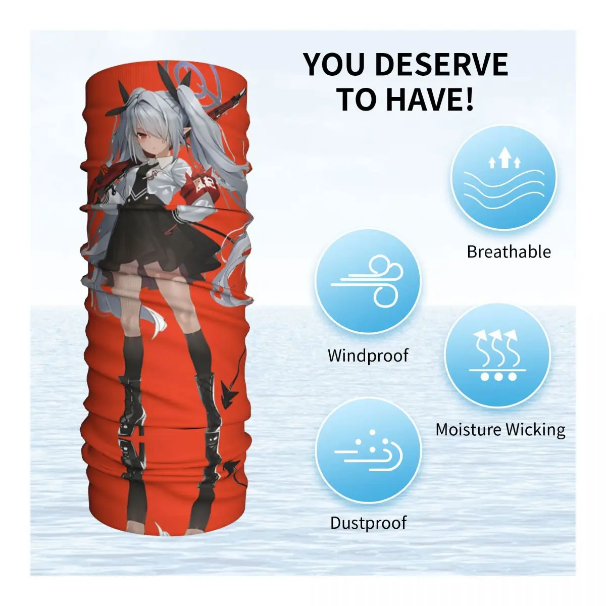 Бандана Iori накидка на шею для мотоцикла клуба шарф с голубым архивом Балаклава