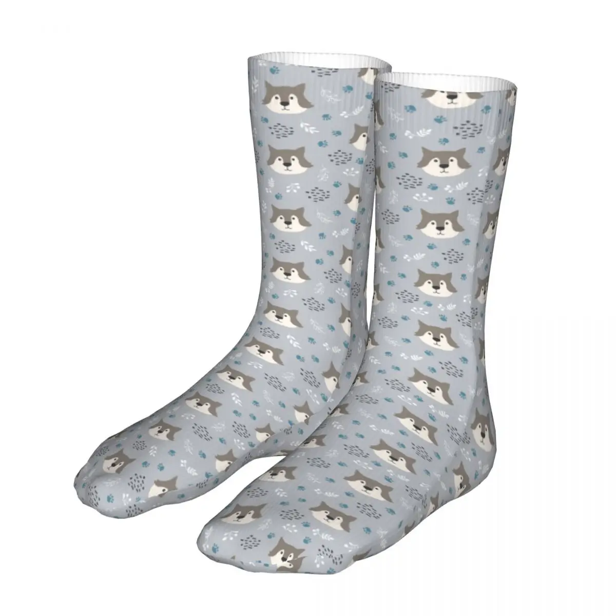 

Fashion Socks Male Mens Women Crazy Wolf Animal Socks Sport Socks Spring Summer Autumn Winter