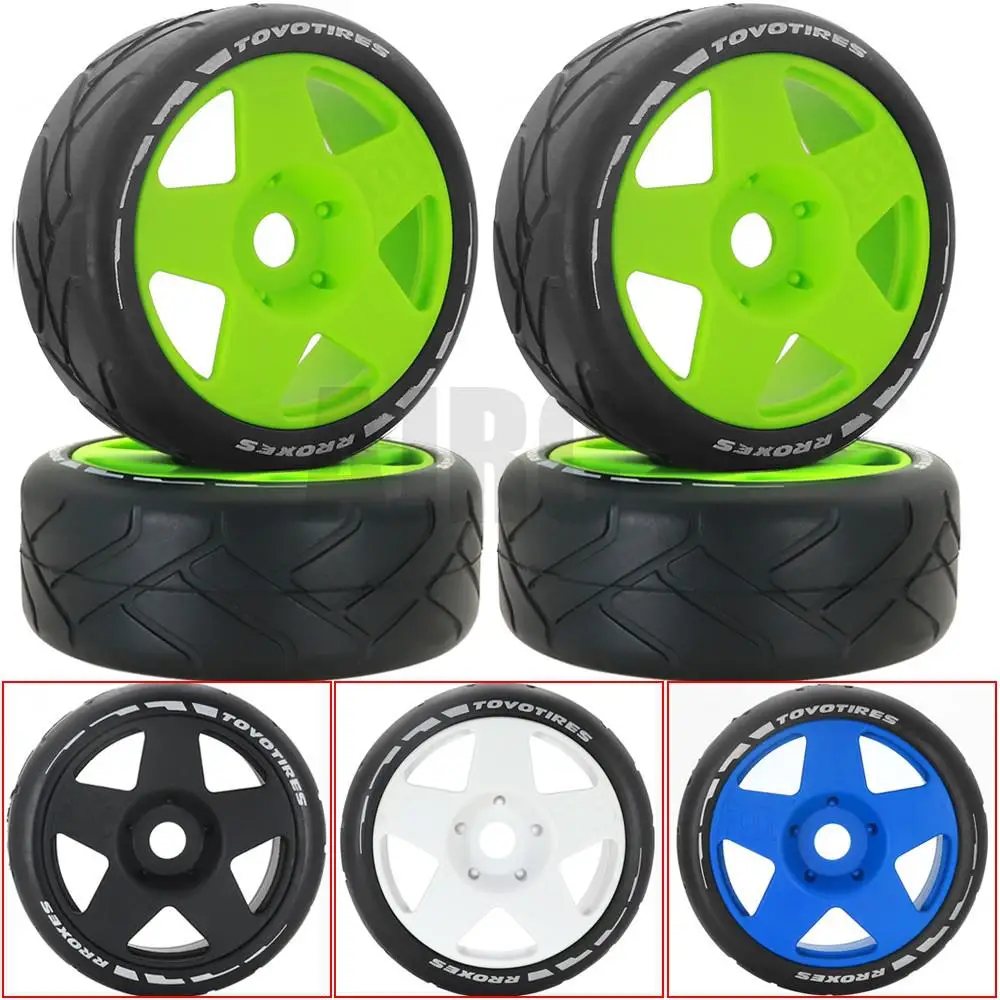 

4pcs 1/8 Rc Remote Control Flat Running Rally Electric Car 113mm Tires For Trax X3gt Km Arrma 1/7 Zd Racing Rally Sn Team Hsp