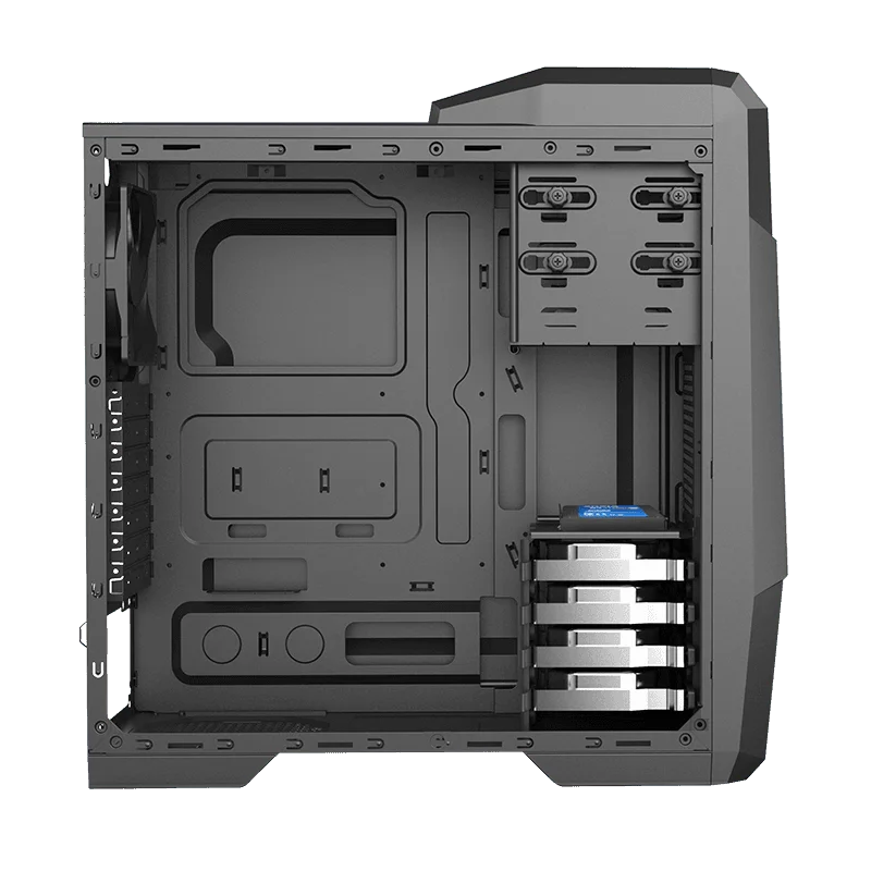 Чехол для игрового компьютера GAMEMAX Hauberk ATX-Tower чехол с 4usb-портами металлическая