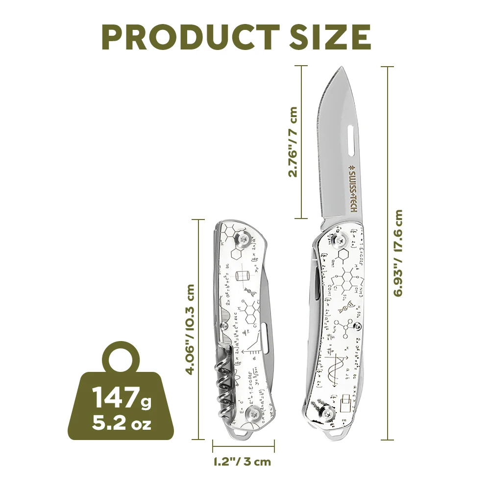 SWISS TECH 9 в 1 многофункциональный инструмент карманный складной нож портативный