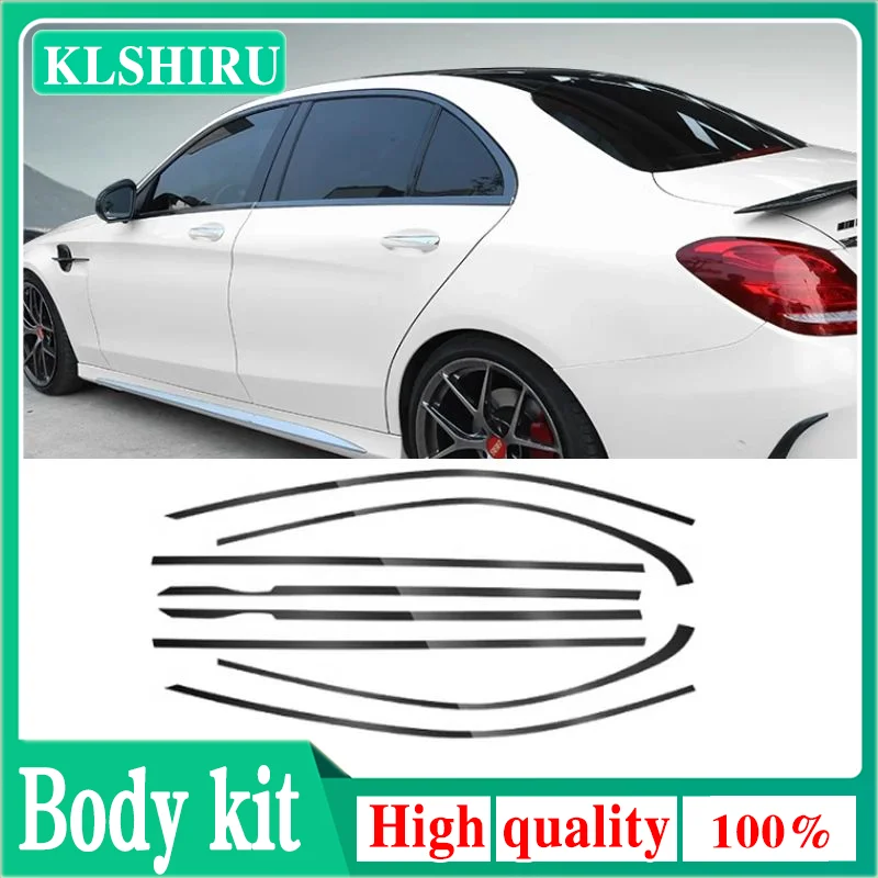 

Стайлинг автомобиля, черное Оформление интерьера для окна Mercedes Benz 4-door W205 2015-2020, автомобильные аксессуары