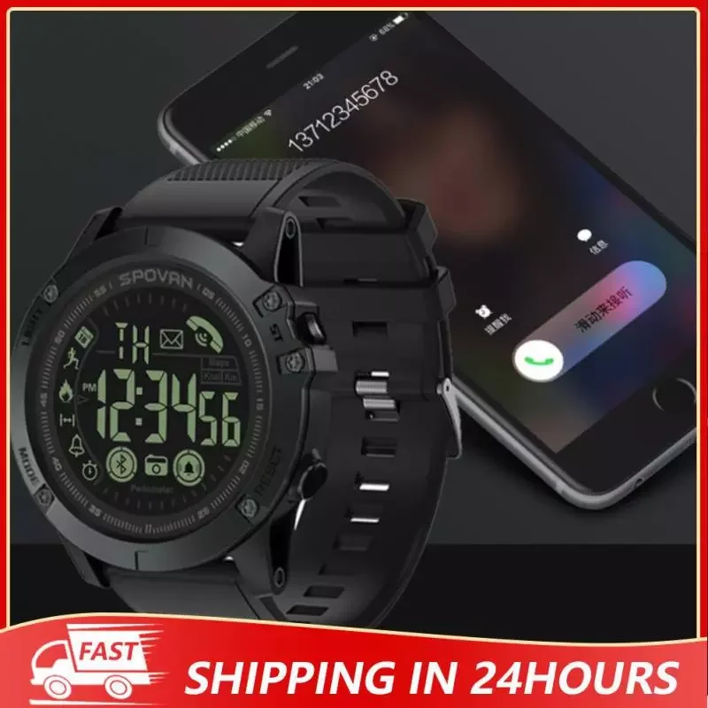

2022 PR1 Bluetooth Men's Sport Digital Watch 50m Waterproof Hiking Swimming Digital Watch For Men Outdoor Sport Watch