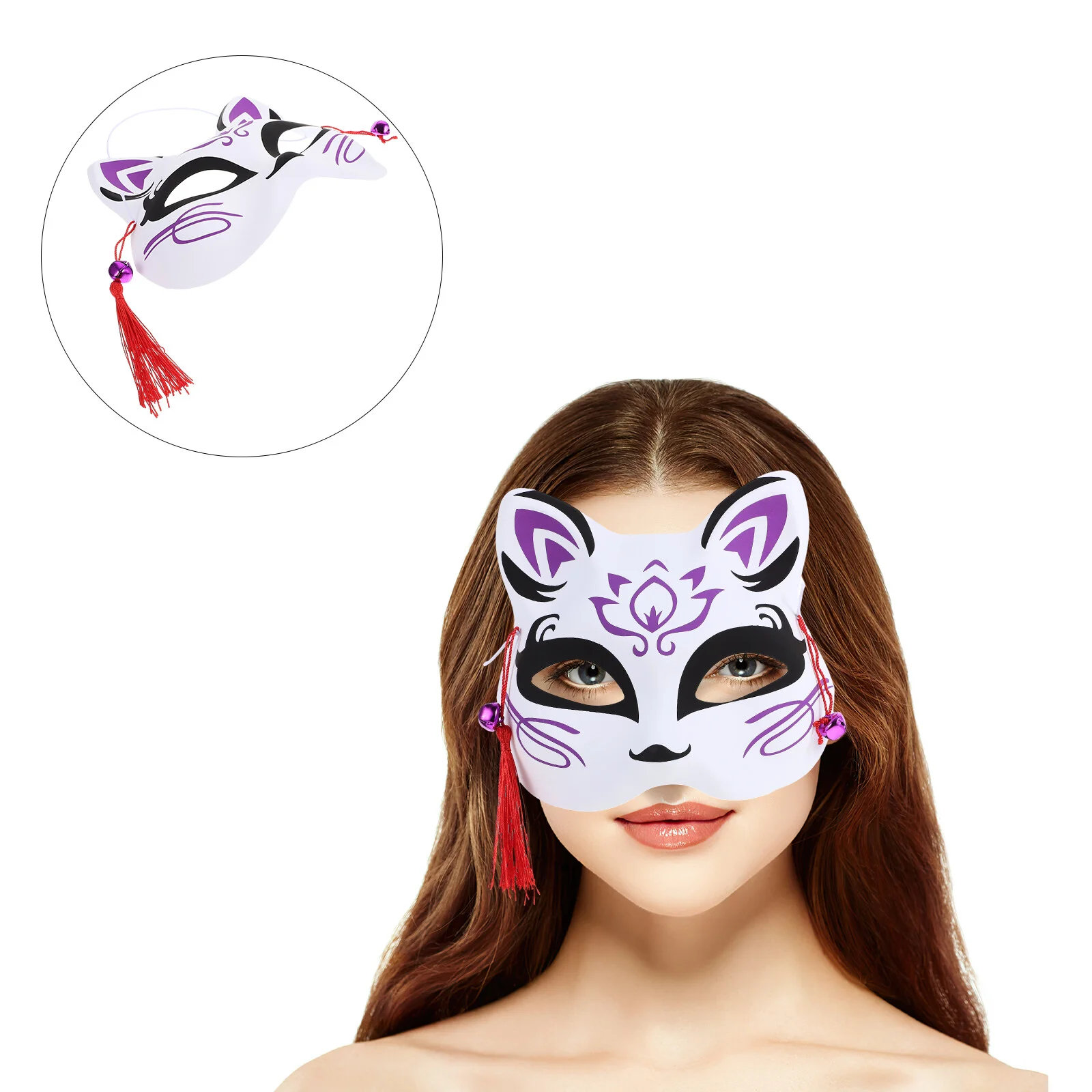 

Apparel The Mask Half Masquerade Party Favor Fox Cat Masks Cosplay Japanese Style Animal Supply