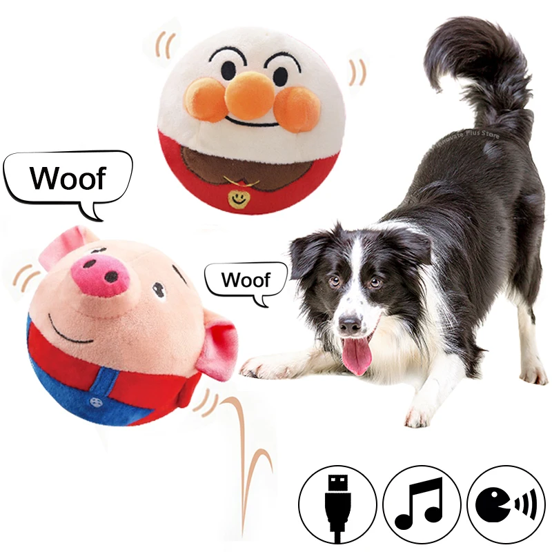 

Dog Dogs Toys Dog Dog Pet Pets Talking Accessories Toy Plush Bouncing Pastime Pet Interactive Ball Doll Balls Electronic For