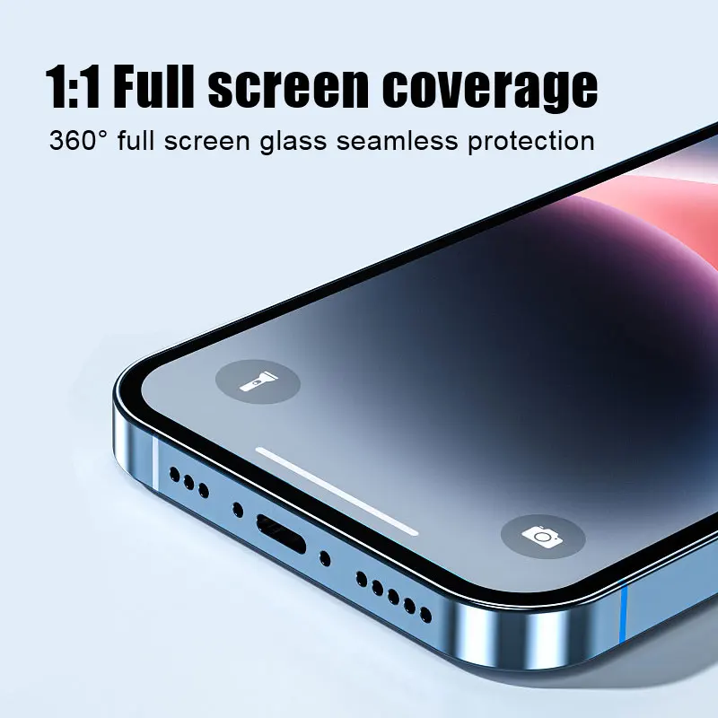 2 шт. для iPhone 15 pro 13 mini 14 plus 11 12 X XR XS MAX защита от синего света закаленное стекло