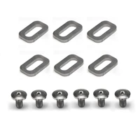 6pcs lightweight titanium alloy bolts spacers mountain bike pedal cleats boltsspacer for look keo road bike accessories