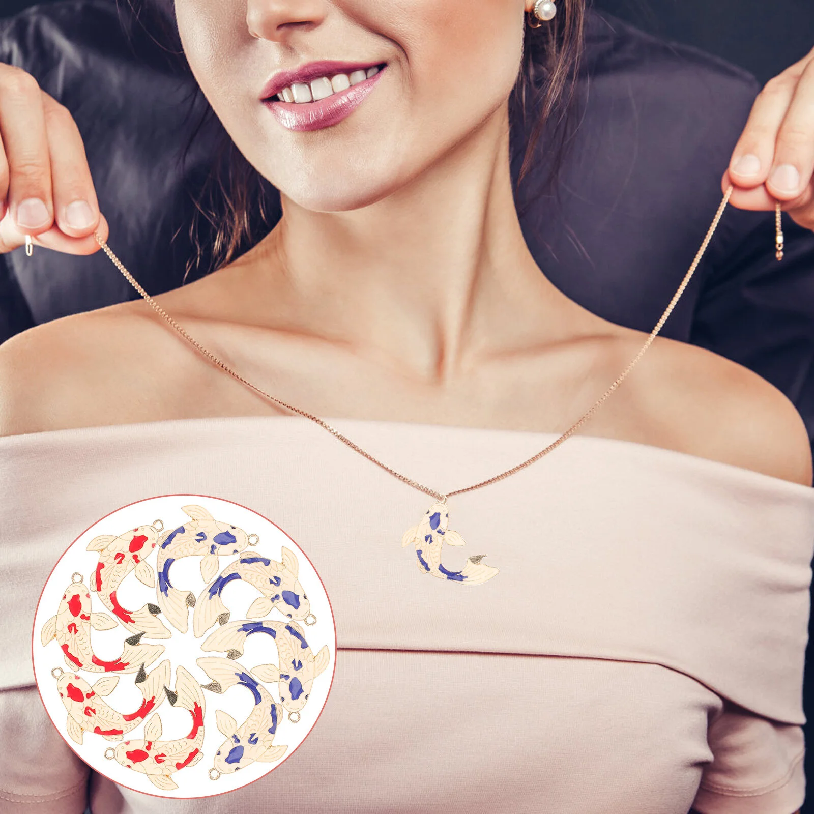 

8 шт., декоративные подвески для одежды, 3,3x2,4 см