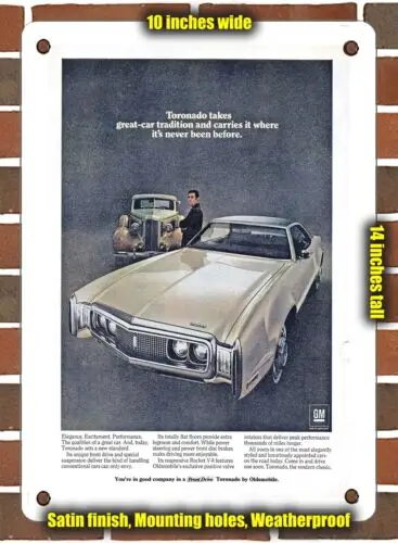 Металлический знак Toronado 1970-10x14 дюймов