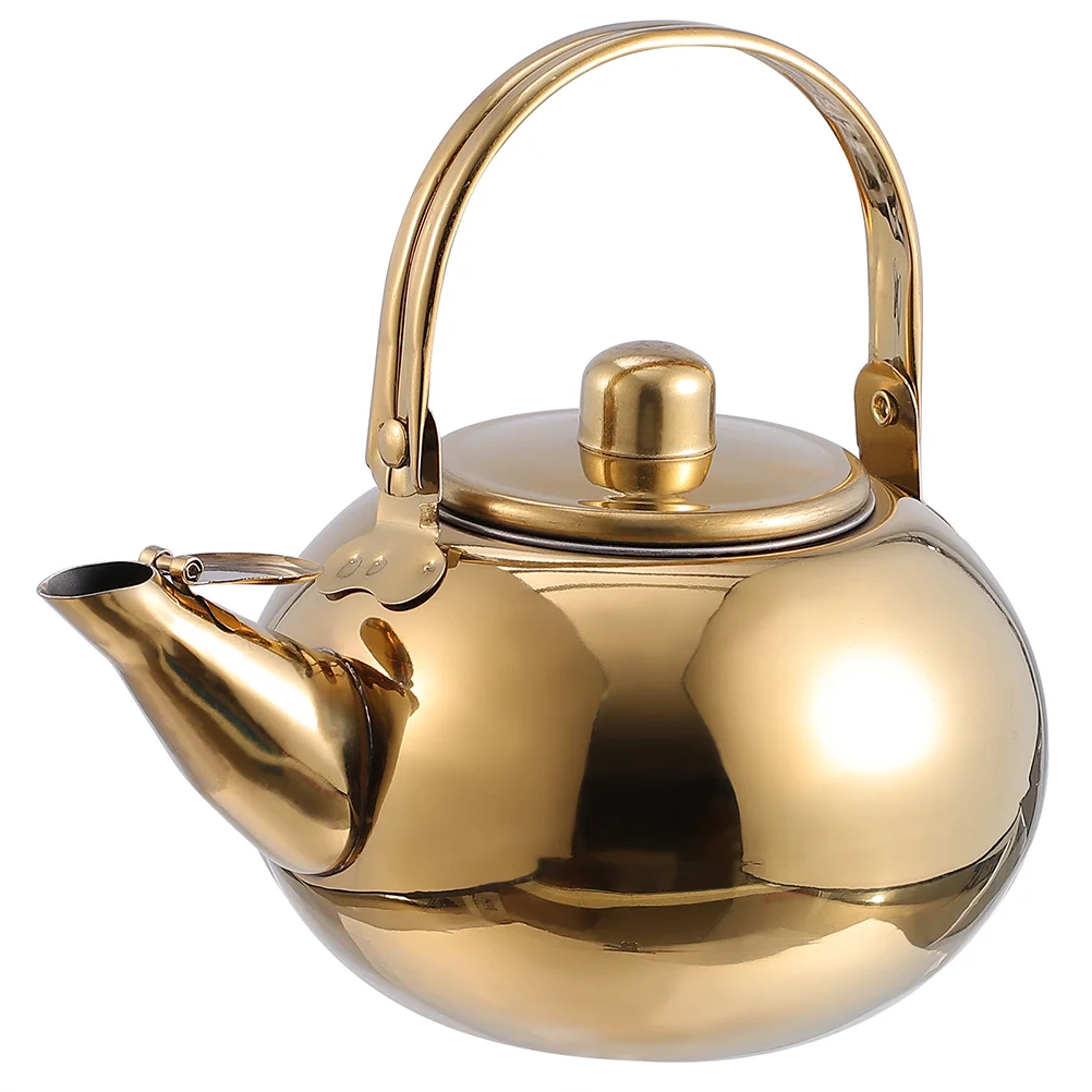 

Kettle Tea Teapot Stovetop Steel Whistling Stainless Pot Water Stovetopboiling Coffee Kettles Strainer Pots Gas Infuser