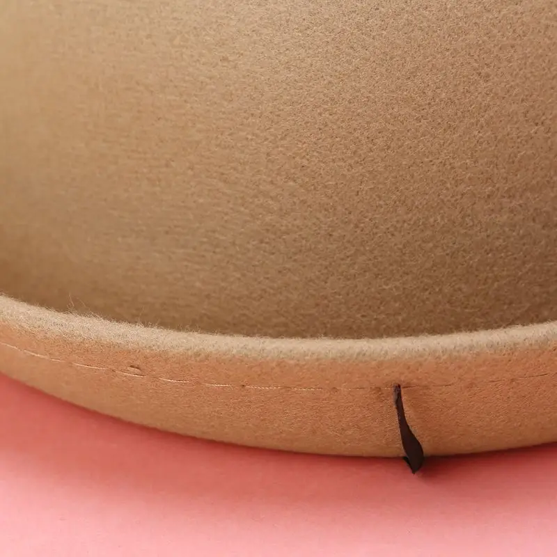 652F модные унисекс шерстяные женские шляпы-котелки Fedora для родителей и детей