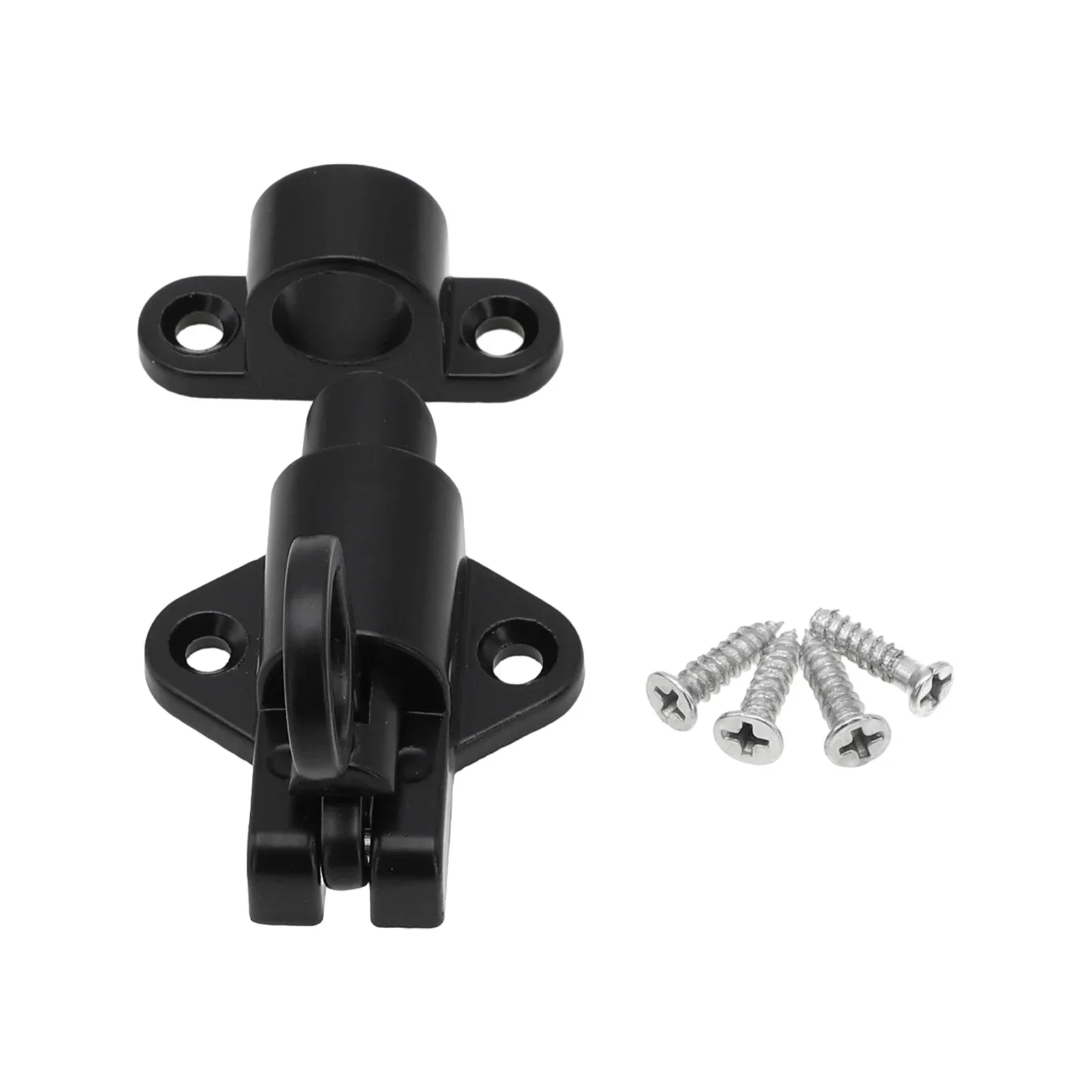 Болтовая защелка тянущаяся пружина алюминиевая черная защелкивающаяся дверь