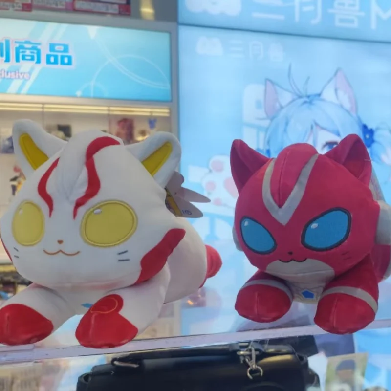 Фото Bandai Ultraman Cat плюшевая кукла Cyro Dream Bius Omica чучело животных мягкая фигурка Коллекционная игрушка для любителей аниме и кино №2