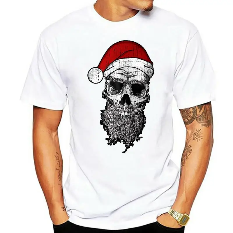 

2018 Summer Tee Shirt X Mas Skull T Shirt Weihnachten Heavy Weihnachtsmann Bad Santa Evil Geschenk Custom T Shirt