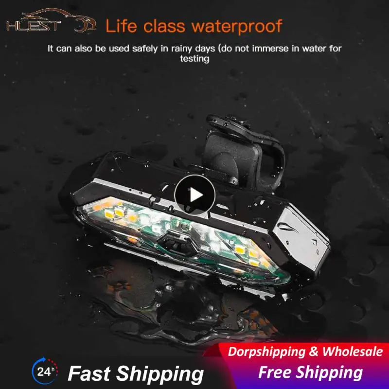

Bicycle Turn Signal Remote Control Tail Light With Horn Warning Light Night Riding Road Mountain Bike Lights Riding Equipmen