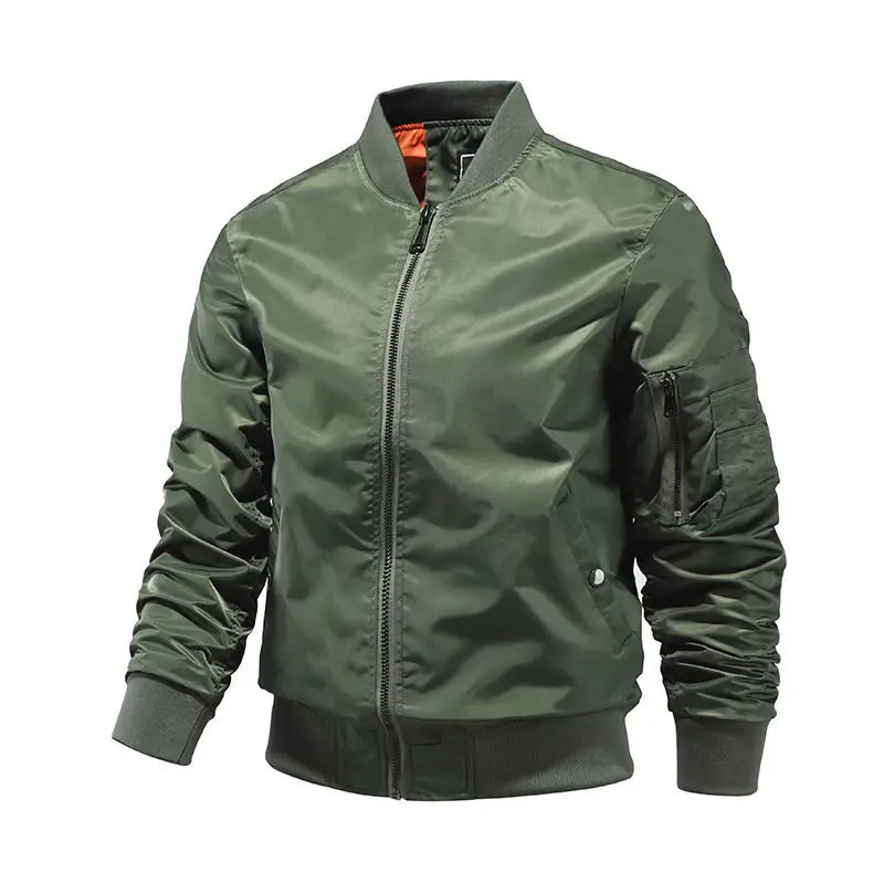 

Cross-Border Jacket for Men Spring and AutumnMA-1Pilot Waterproof Oversized Baseball Uniform Amekaji Coat
