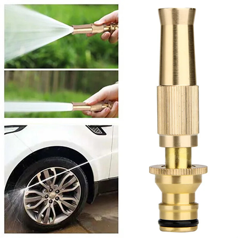 

Adjustable Atomizing Nozzle Metal Brass Spray Nozzle Hose Irrigation Sprinkler Fittings Garden Watering System Car Wash Nozzle