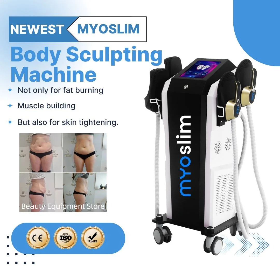Фото Новый портативный аппарат EMS 15 Тесла 6500 Вт Hi-EMT MYOslim для коррекции фигуры, похудения и скульптурирования тела (для салонов) №2
