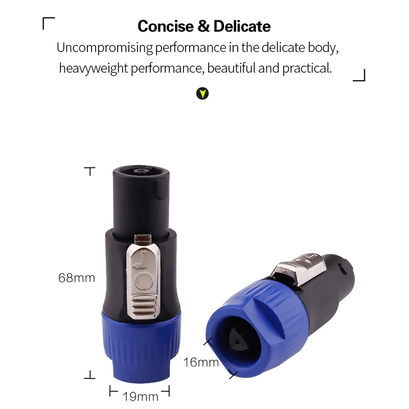 YYTCG Бесплатная доставка 20 шт./лот 4-контактный кабельный разъем для колонки штекер