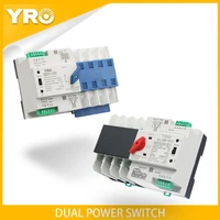 din rail 4p mini ats dual power automatic transfer switch electrical selector switches uninterrupted power 100a