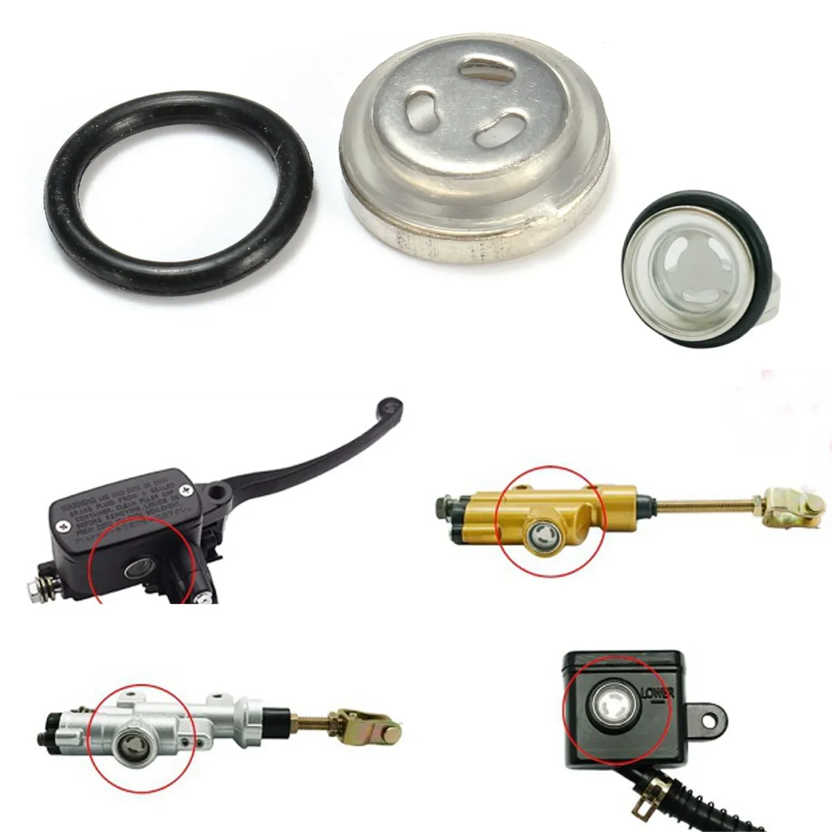 

12 мм главный тормозной цилиндр резервуар смотровое стекло мотоцикл грязевой велосипед прокладка