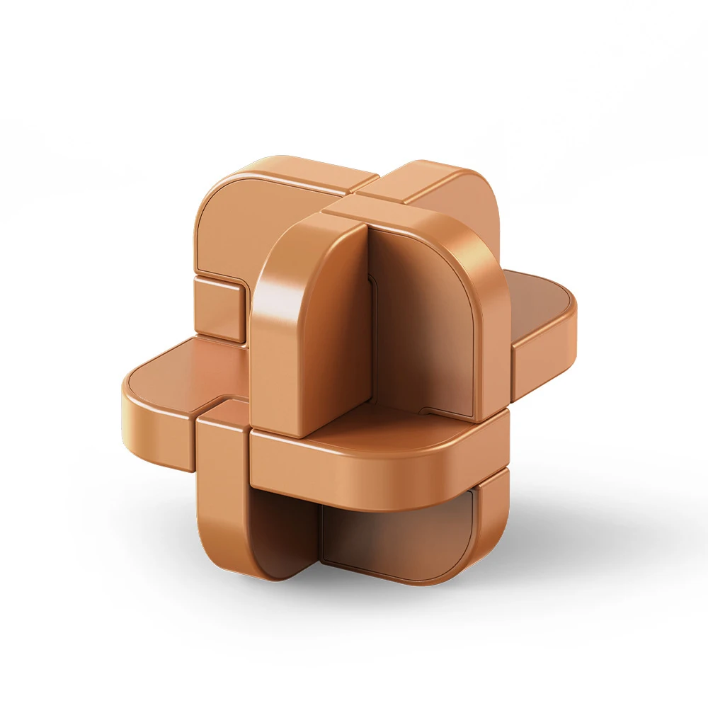 Фото Головоломка ABS Kongming Luban Lock 3D: развивающая игра-антистресс для детей и взрослых, игрушка для пальцев, подарок на день рождения и Рождество №5