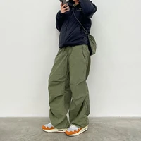 weiyao streetwear pockets baggy cargo pants womens drawstring low waist joggers sweatpants casual loose hippie korean trousers