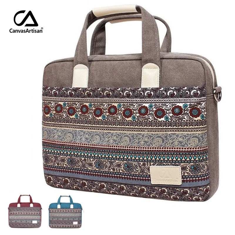 

Brand Bohemia Messenger Laptop Bag 13,14,15.6 Inch,Shockproof Case For MacBook Notebook Computer PC Women Lady Handbag Dropship