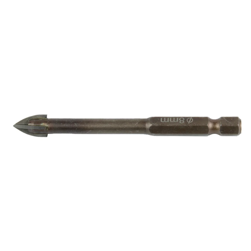 

7pc Drilling Tool Multifunctional Cross-Head Alloy 1/4" Hex Drill Bit Tools 3/4/5/6/8mm For Ceramic Tiles Marble Hole Opener