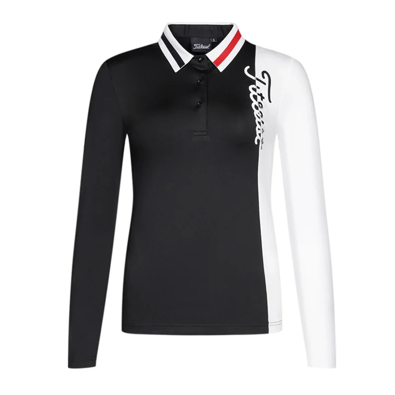 Autumn New Golf Dress Women's Top Long Sleeve Elastic Fast Dry Fashion Slim Fit Sports High Quality Breathable Polo Shirt