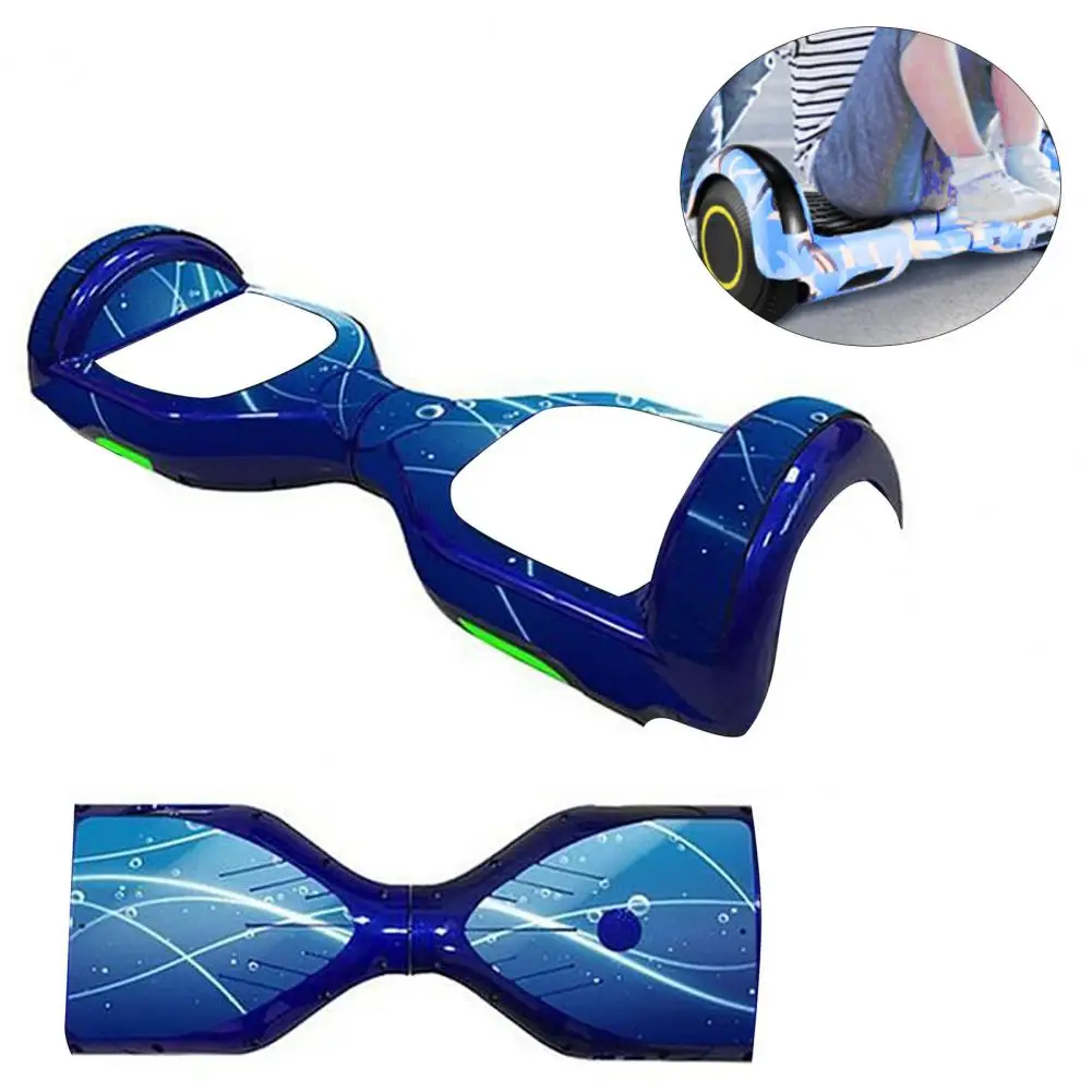 Легко устанавливается ПВХ износостойкий Hoverboard наклейка со скутером Decoration |