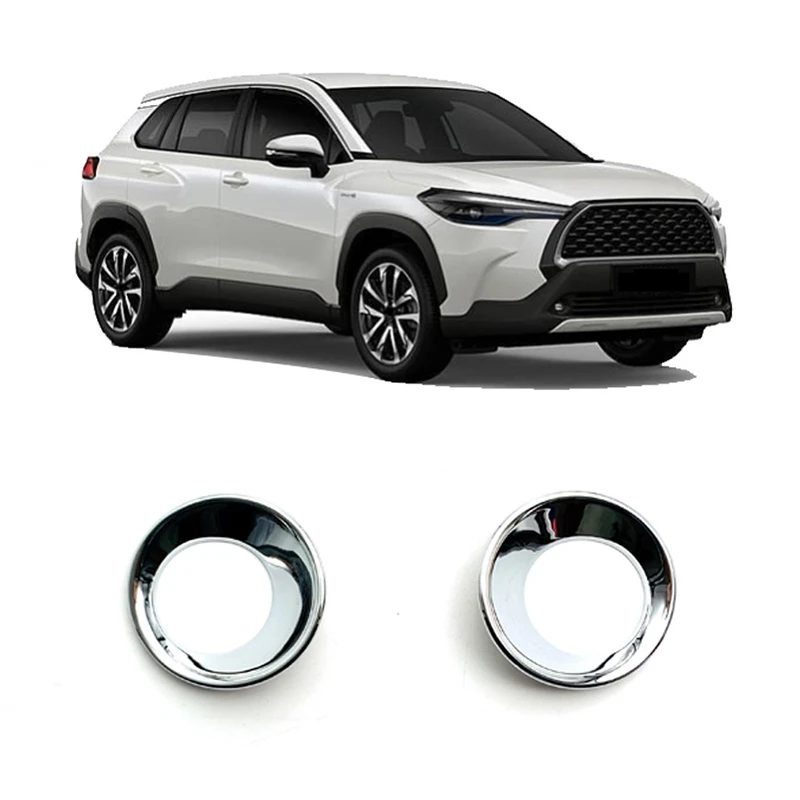 

Крышка передней противотуманной фары для 2020 2021 Toyota Corolla Cross автомобильный Стайлинг ABS Chrome