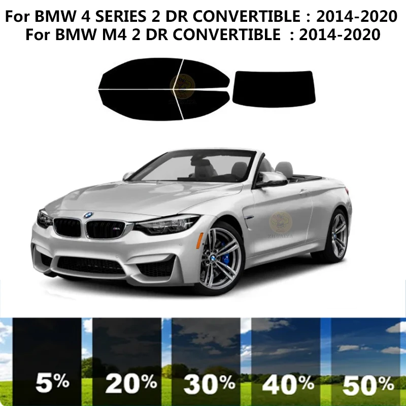 

Нанокерамическая Автомобильная УФ-пленка Precut для окон, автомобильная оконная пленка для BMW M4 2 DR CONVERTIBLE 2014-2020
