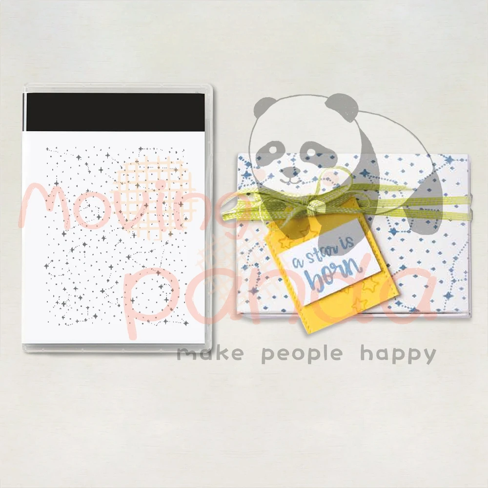 

MP777 New Arrival Starry Sky Clear Stamps No Cutting Dies For DIY Handmade Paper Card Decoration Album Scrapbooking Craft