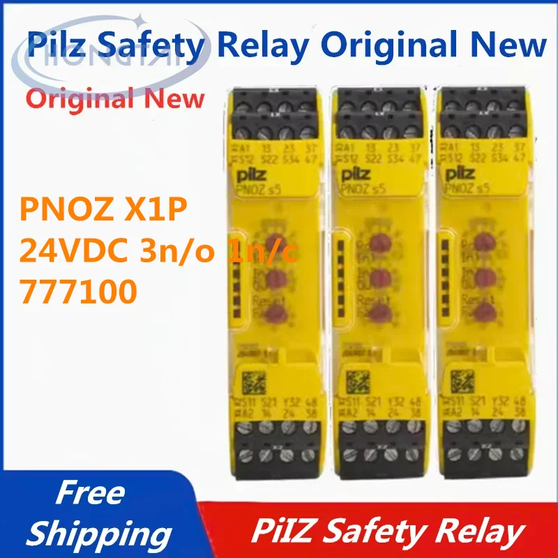 Бесплатная доставка PILZ 777100 PNOZ X1P 24VDC 3n/o 1n/c Модуль реле безопасности Оригинальный