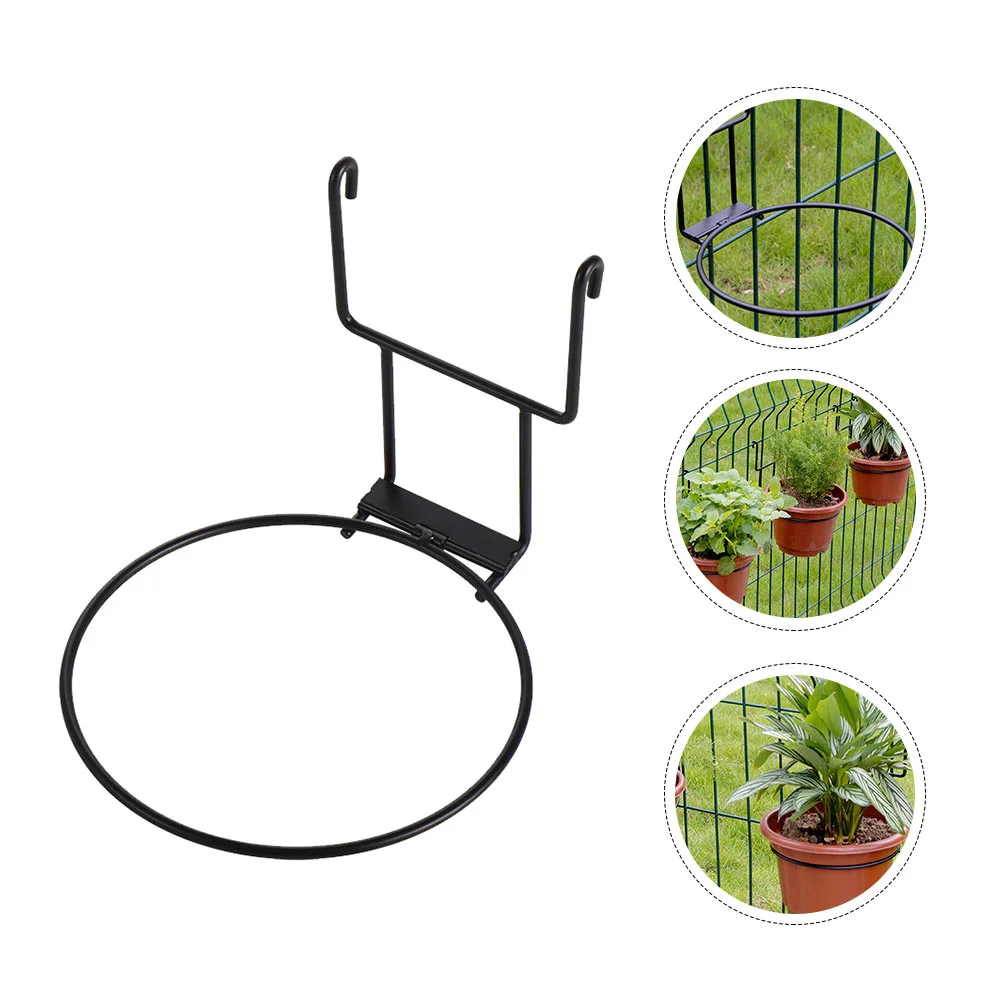 

Planter Flower Bracket Holder Pot Wall Balcony Railing Shelf Deckpotted Collapsible Hangers Stand Hook Pots Ring Rail