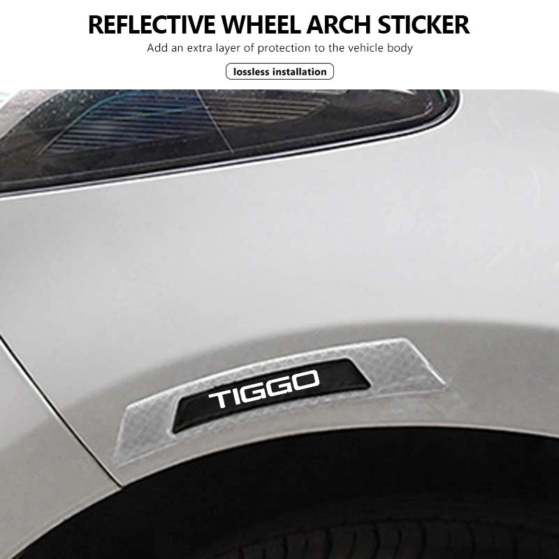 Фото 2 шт. защитные наклейки-отражатели на колесные арки для Chery Tiggo 3, TIGGO 4, 5, 7 PRO, 8 plus, 3x, 3xe ‌   5x ‌   5 Pro №3
