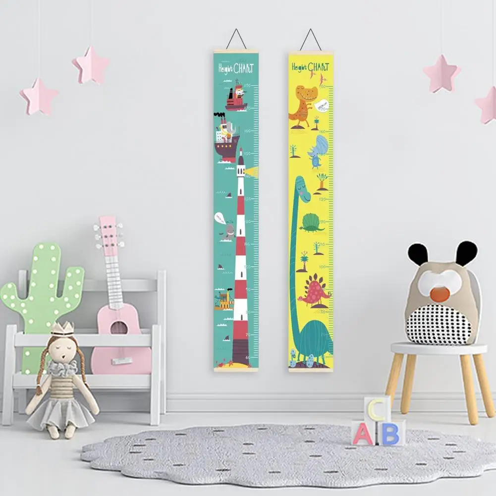 Child Growth Up Chart Indicator Non Woven Fabric Height Ruler Wall Sticker for Measure Boys Girls Living Room Hanging Home Decor