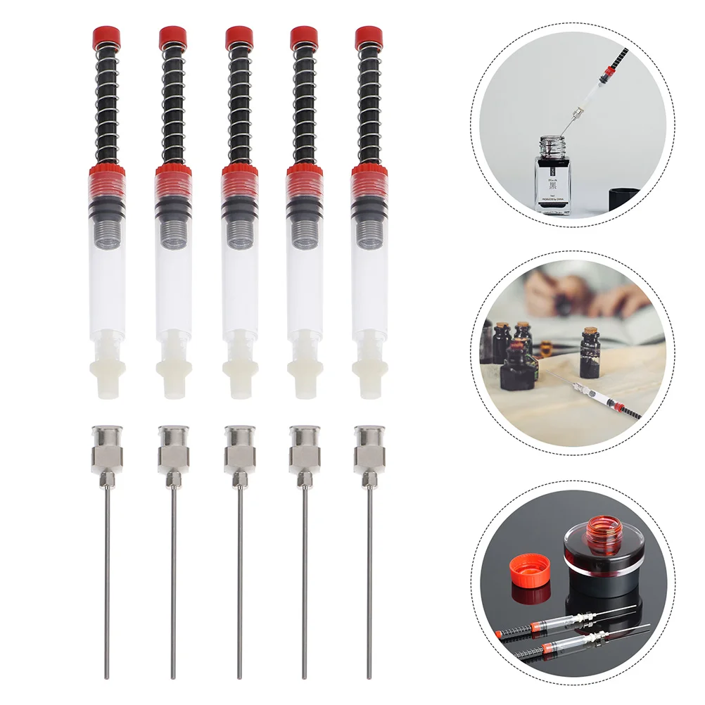 

Ink Pen Fountain Syringe Filler Absorber Converter Auxiliary Spring Tool Absorptionstudent Assistant Device Fill Replacement