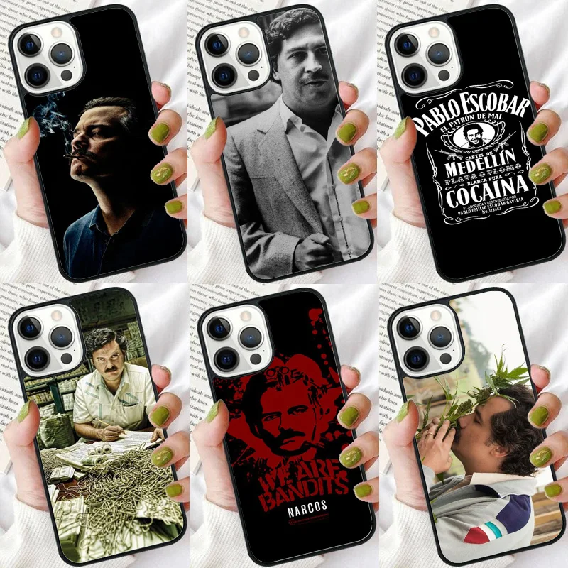 Чехол для телефона Narcos Pablo Escobar iPhone 16 15 14 plus XR XS 11 12 13 Pro max мягкий чехол-бампер чехол