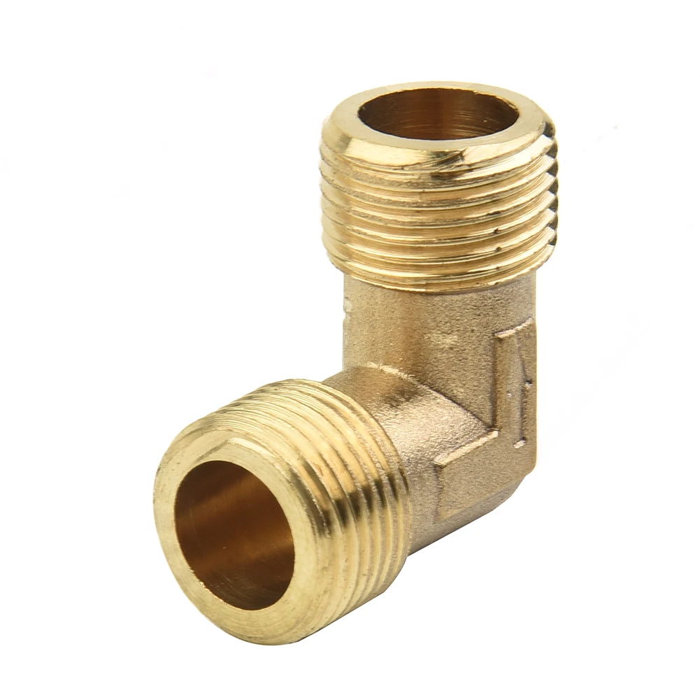 

90 Degree Elbow Connector Air Compressor Fittings Brass 16.5mm Male Thread Check Valve Elbow Coupler For Oil-free Air Compressor