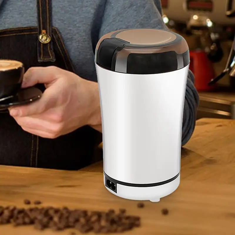 Электрическая кофемолка для зерен кнопочное управление бесшумный мощный