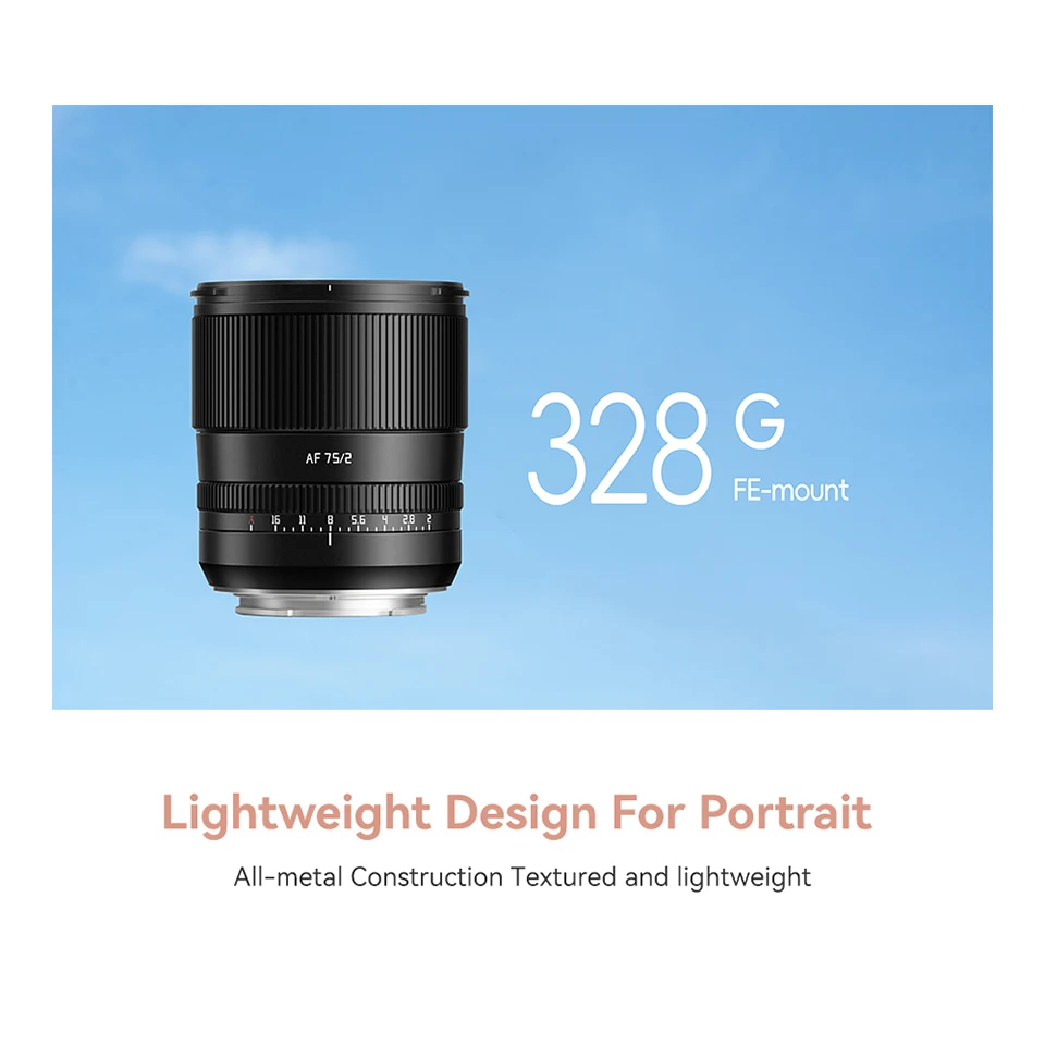 TTArtisan 75 мм F2 Автофокус полная Рамка портретный объектив для Sony E A7C A7M4 A9 ZVE-10 Nikon Z Z5 Z6